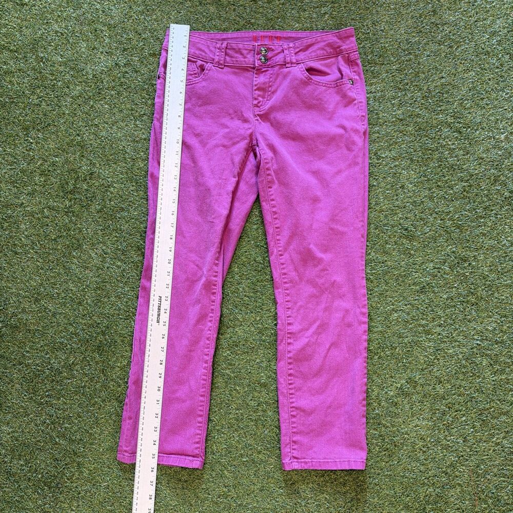 Elle pink jeans women's sz 8 Paris New York Tokyo Pants - Picture 2 of 10